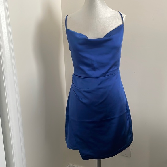 BLUE Slip dress NWT - Picture 3 of 9